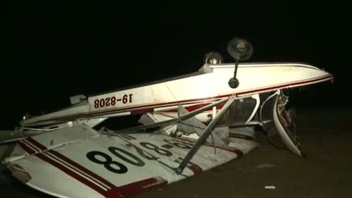 Storms ruin planes and 12 buildings in Camden overnight. (9NEWS)