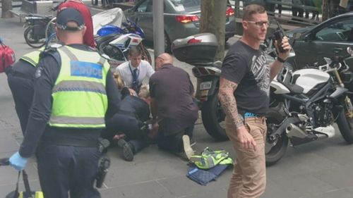 Trent Churchill was one of many caught in the Bourke Street carnage.