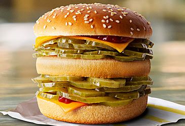Which restaurant 'launched' an all-pickle burger last year?