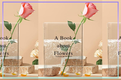 9PR: Clear Acrylic Book Vase