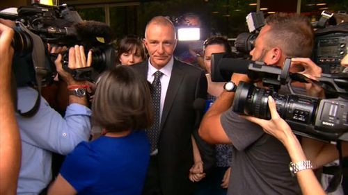 Henry Keogh walks free after 20 years in jail. (9NEWS)