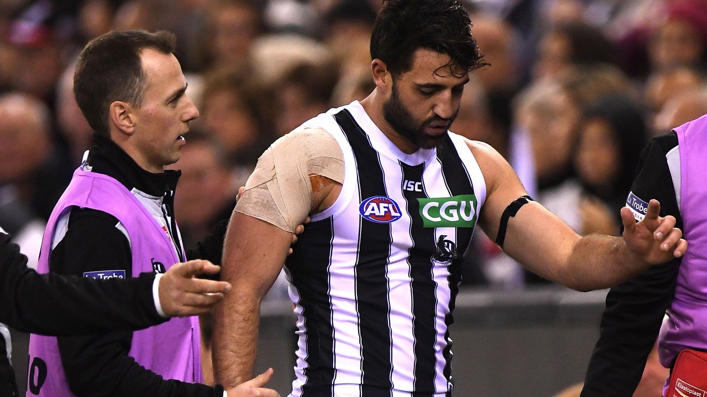 Collingwood forward Alex Fasolo out for up to seven games for Magpies with ankle injury