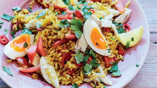 Mood-boosting kedgeree recipe by Rachel Kelly