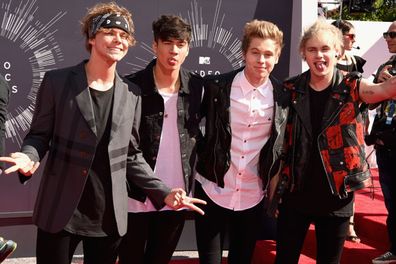Here come the boys! Five Seconds of Summer redefine cool on the VMAs red carpet.