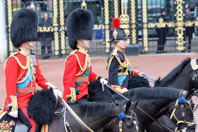 Princess Anne, Princess Royal during Trooping the Colour at Buckingham Palace on June 15, 2024 in London, England. 