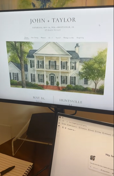 People using Ai to generate wedding artwork