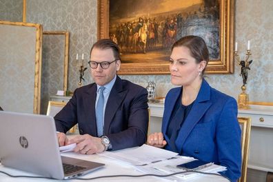 Swedish royals working in isolation coronavirus Crown Princess Victoria