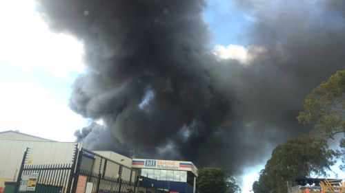 One hundred people have been evacuated from the scene. (Supplied)