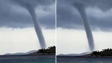 A waterspout off the coast of Greece