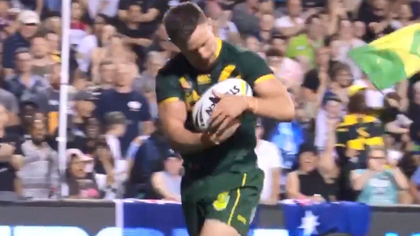 The heart-felt gesture behind Damien Cook's solo try