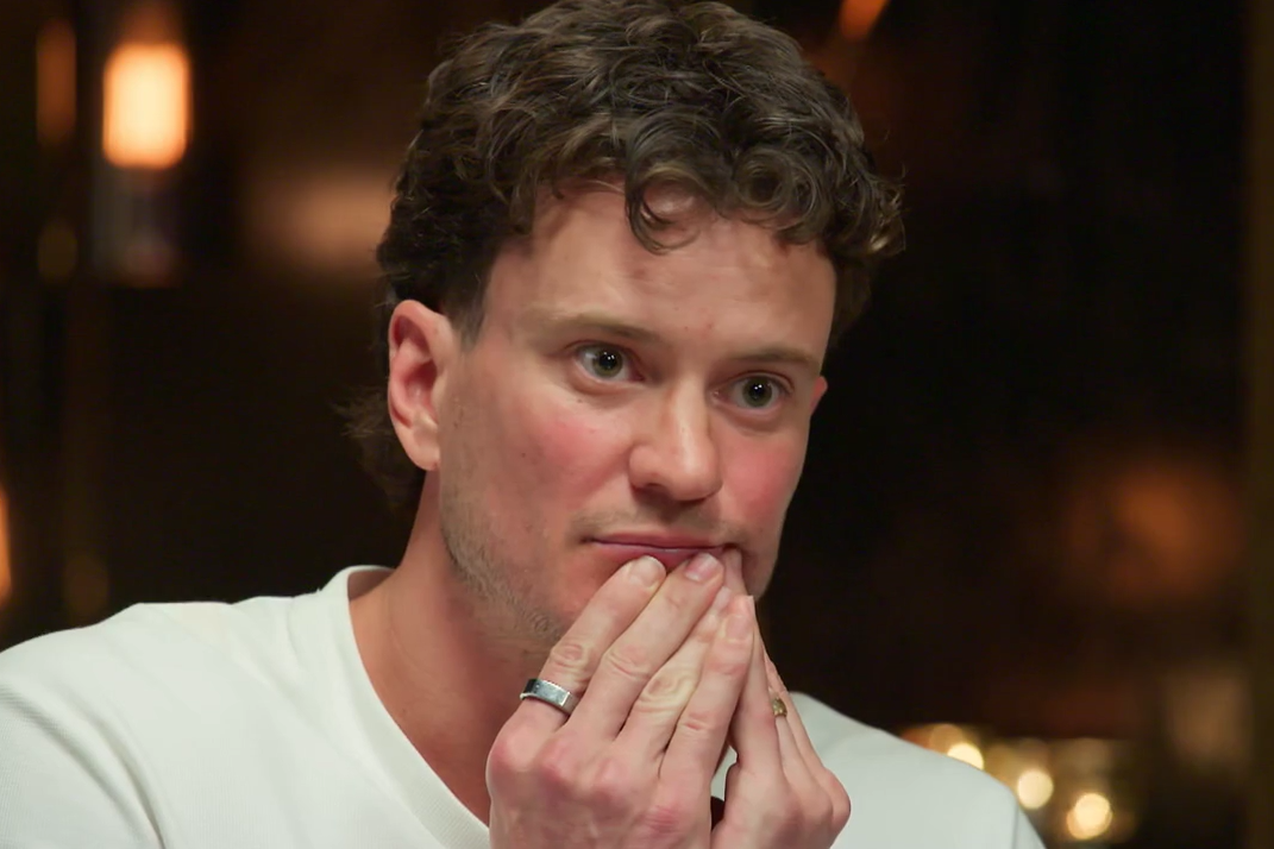 Sam was blindsided by Chris' decision to 'leave'. (Nine)