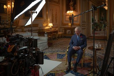 Prince Charles being filmed for new BBC documentary 'Survivors: Portraits of the Holocaust', which will air on BBC Two on Thursday, January 27, 2022