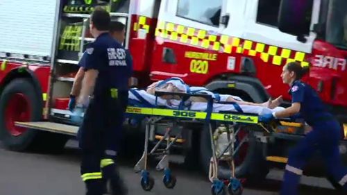 An elderly couple in Sydney were found unconscious in their homes during yesterday's heat and had to be taken to hospital. (9NEWS)