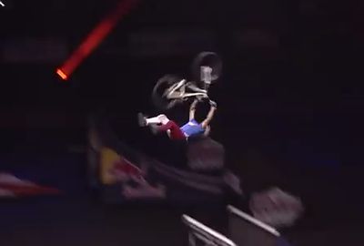<b>It's pretty impressive when a rider pulls off a backflip, but when you double that effort, the question gets asked: Is this the biggest bike trick of all time?</b><br/><br/>We'll let you be the judge, but the world first Superman double backflip on a mountain bike by Ethen Godfrey-Roberts is pretty epic.<br/><br/>The Salt Lake City, Utah, native even had Nitro Circus creator and veteran stunt performer Travis Pastrana in awe.<br/><br/>"It was like double-back tsunami," he said.<br/><br/>Click through to see more death-defying tricks.
