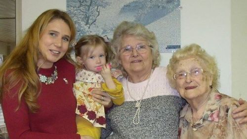 Daughter Kimberly Miccio and her granddaughter; daughter Betty Morrell and mother Lena Pierce. (Kimberly Miccio)