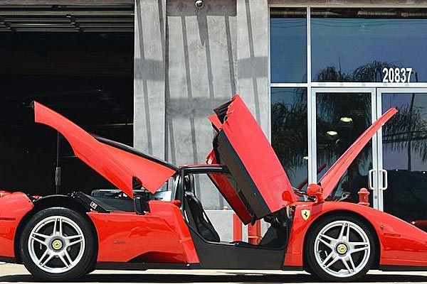 Floyd Mayweather's Ferrari Enzo on show. (Fusion Luxury Motors)
