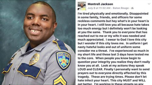 Baton Rouge police officer posted emotional plea on Facebook days before his death