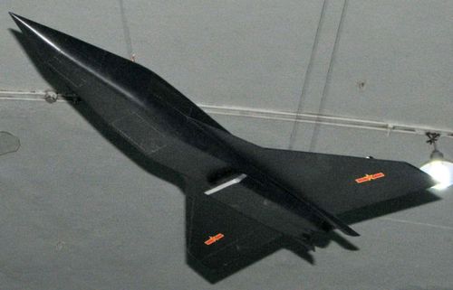 A model of the hypersonic Waverider in the Beijing Aviation Museum. (Photo: Twitter).