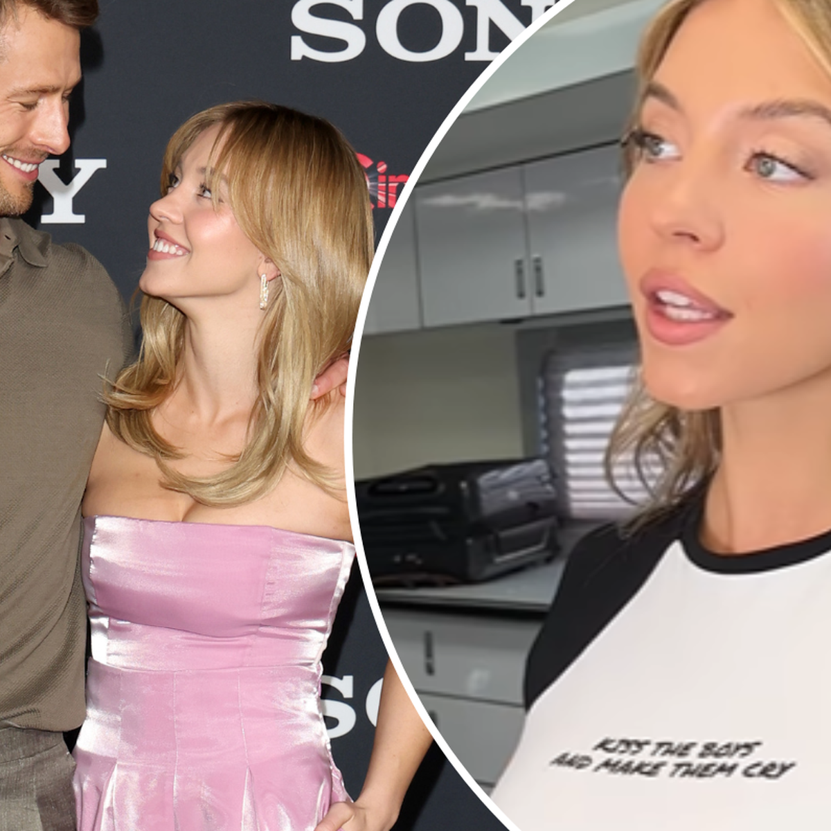 Sydney Sweeney fuels Glen Powell dating rumors and flaunts cryptic 'kiss  boys' shirt as fans think they 'had an affair