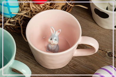 9PR: DIHOclub Ceramic Rabbit Mug, Pink