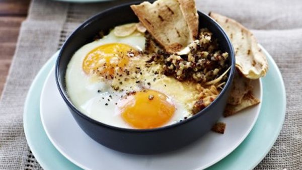 Baghdad eggs with quinoa