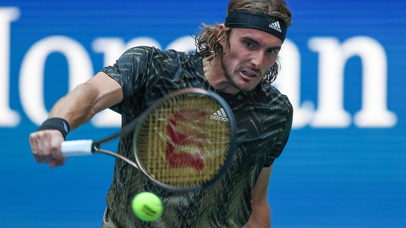 Stefanos Tsitsipas is through to the second round at the US Open.