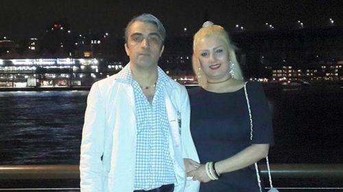 Amir Darbanou is charged with murder of his wife Nasrin Abek. (Facebook)