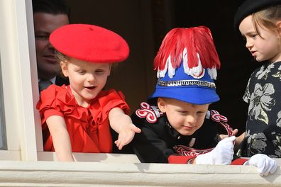 Monaco royal family celebrate National Day Princess Charlene Prince Albert royal twins