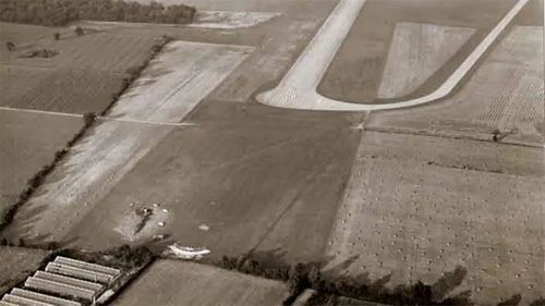 The plane crashed close to the runway and even closer to a greenhouse.