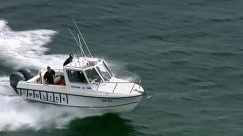 Water police race to the scene of a drowning south of Brighton beach.