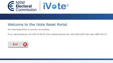iVote has crashed on election day.
