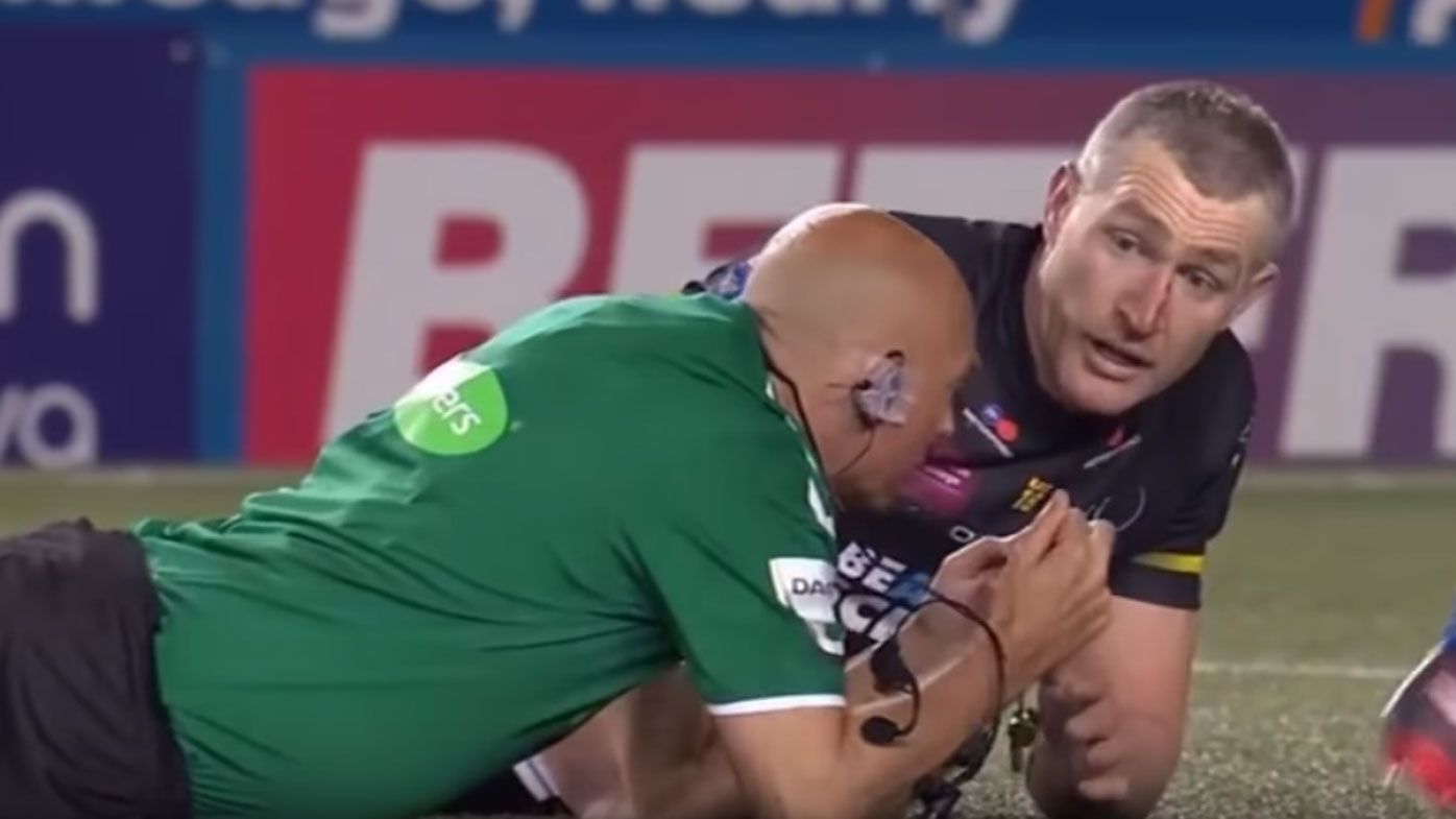 Widnes' Chris Houston cops ban for injuring referee in Super League match against Warrington