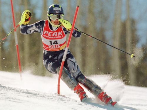 Ms Steggall is a former champion skier.