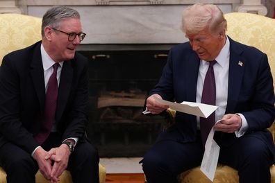 UK Prime Minister Keir Starmer and U.S. President Donald Trump