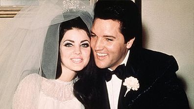 Newlyweds Priscilla and Elvis Presley 1967 (Getty)