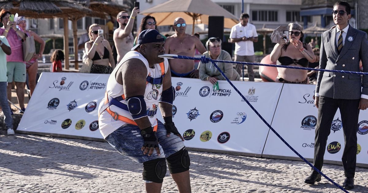 Ashraf Mahrous: Egyptian Wrestler Pulls 700-ton Ship With His Teeth...