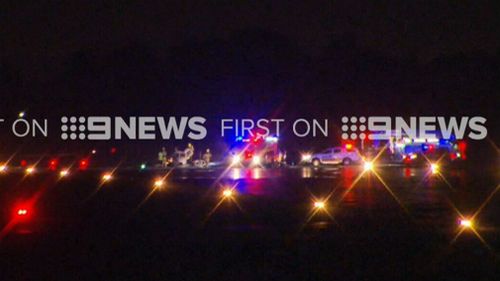 The pilot was not injured. (9NEWS)