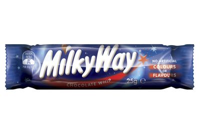 One Milky Way is just over 100 calories