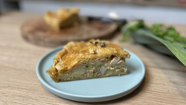 A slice of leftover turkey makes a great slice of pie