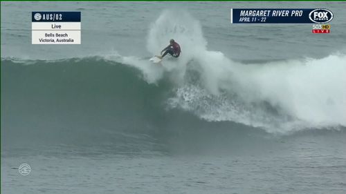 Mick Fanning has missed out on winning his last professional surf competition at the Rip Curl Pro in Bells Beach.