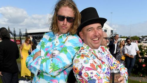 Colourful get-ups ruled the racecourse. (AAP)