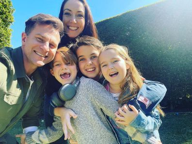 David Campbell with his wife Lisa and their children Leo, Billy and Betty.