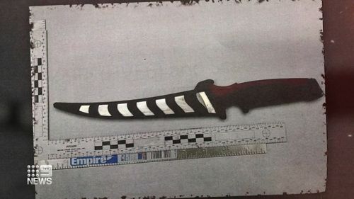 An 18cm filleting knife was used to stab the father