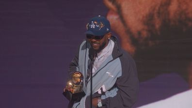 Kendrick Lamar at the 2023 Grammy Awards.