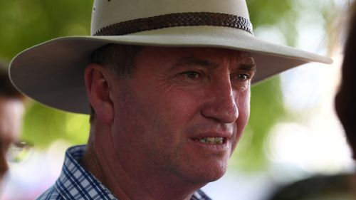 Barnaby Joyce was in Tamworth yesterday. (AAP)