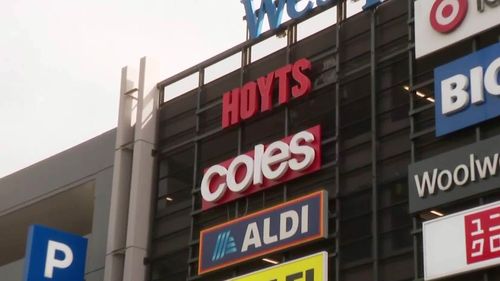 The incident occurred at the self service checkout of Coles at Blacktown's Westpoint Shopping Centre.