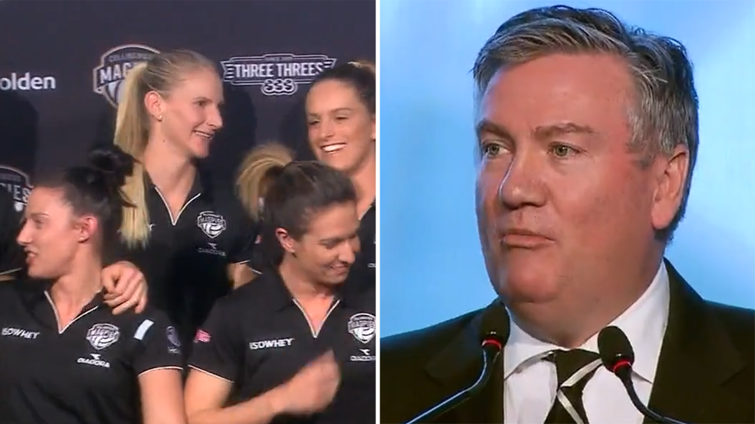 Collingwood netball coach brought to tears by rival supporters' classy act