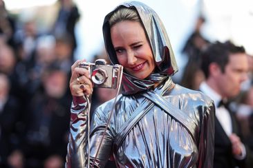 Lady Victoria Hervey poses for photographers upon arrival at the premiere of the film &#x27;Emilia Perez&#x27; at the 77th international film festival, Cannes, southern France, Saturday, May 18, 2024. (Photo by Scott A Garfitt/Invision/AP)