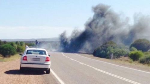 Three killed in fiery head on crash between truck and 4WD in SA