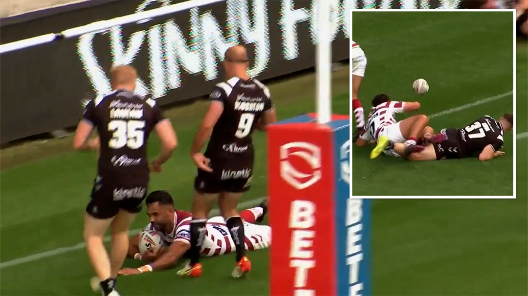 Ex-NRL star Bevan French scores Super League record seven tries in Wigan hammering